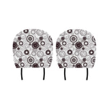 Classic vintage clock pattern Car Headrest Cover