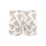 Hand drawn pizza pattern Men's Swimming Trunks