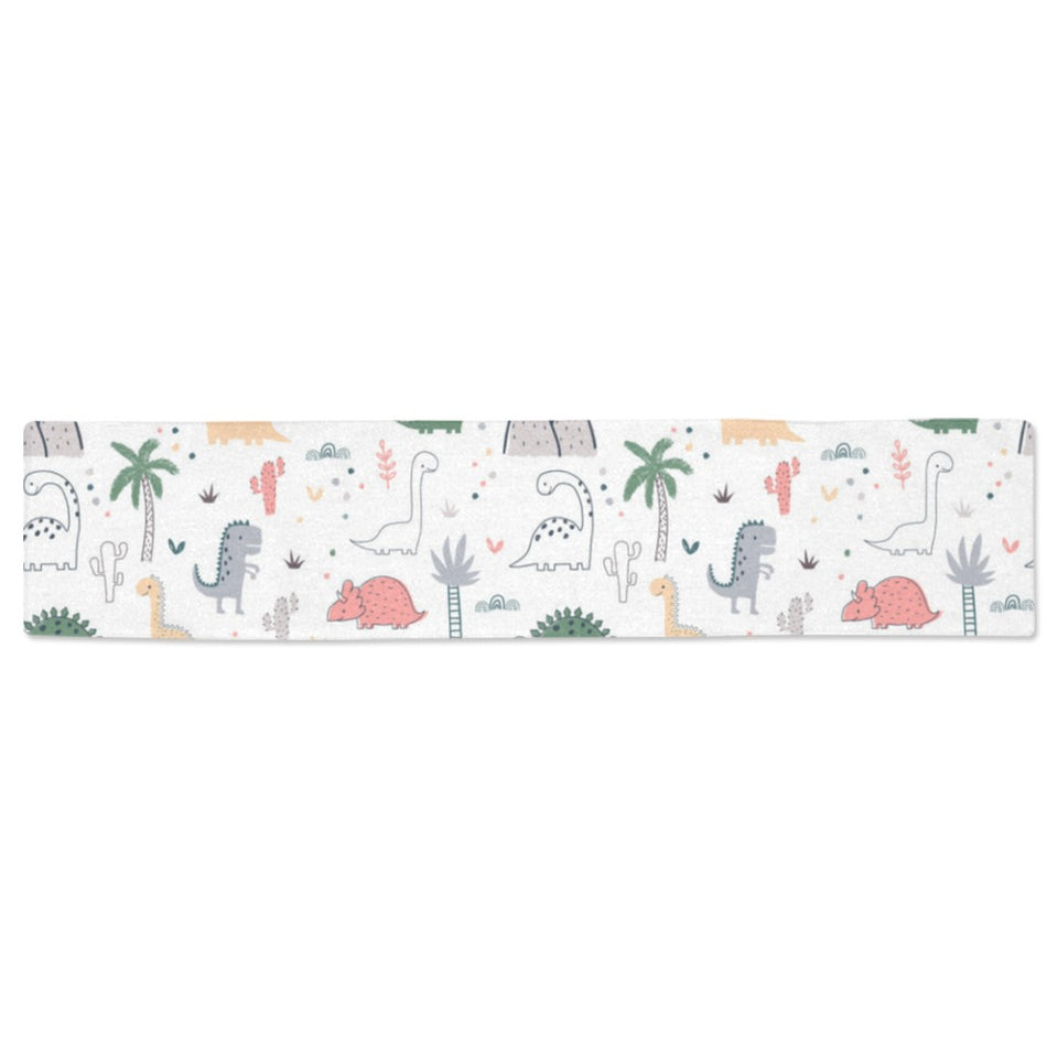 Cute cartoon dinosaurs tree pattern Table Runner