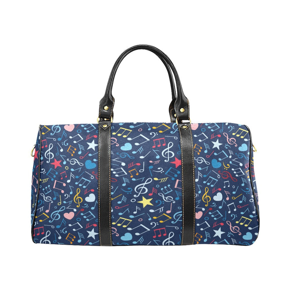 Music Notes Pattern Print Design 03 Travel Bag