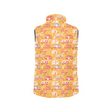 Camper Van Pattern Print Design 04 Men's Padded Vest