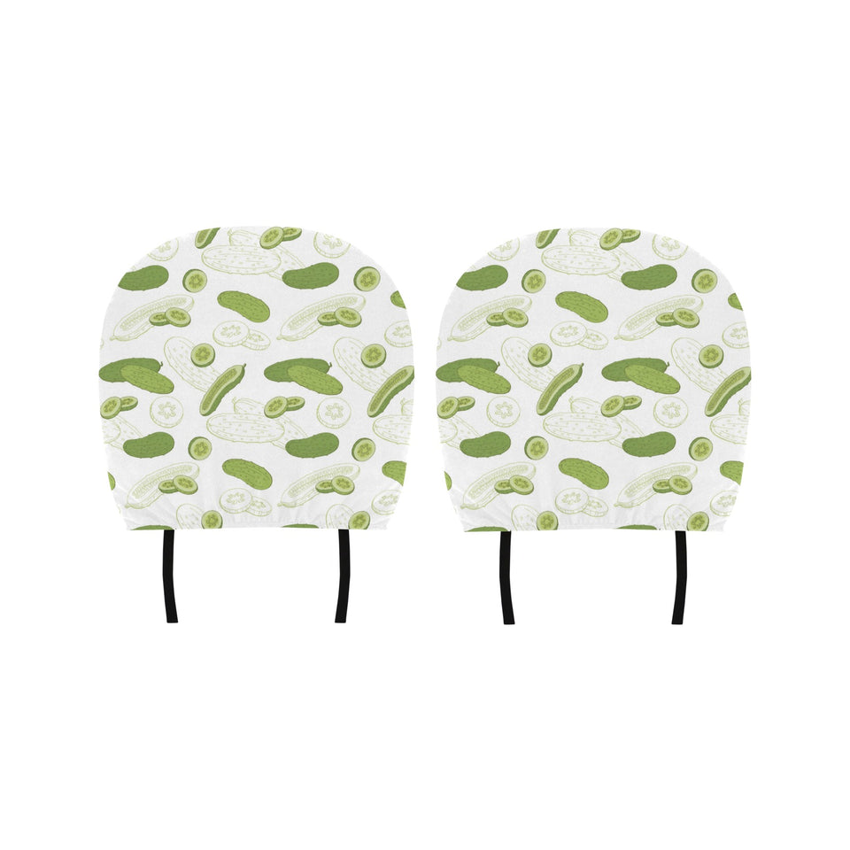 Cucumber sketch pattern Car Headrest Cover