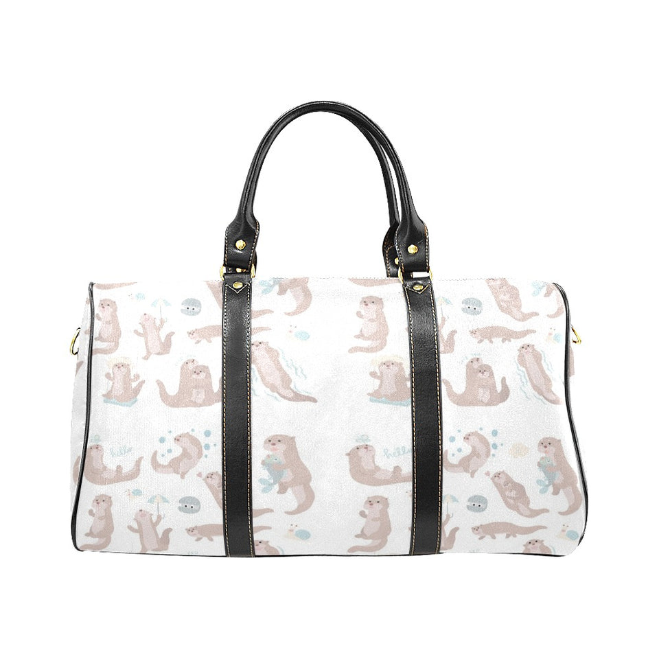 Cute sea otters pattern Travel Bag