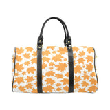 Orange Maple Leaf pattern Travel Bag