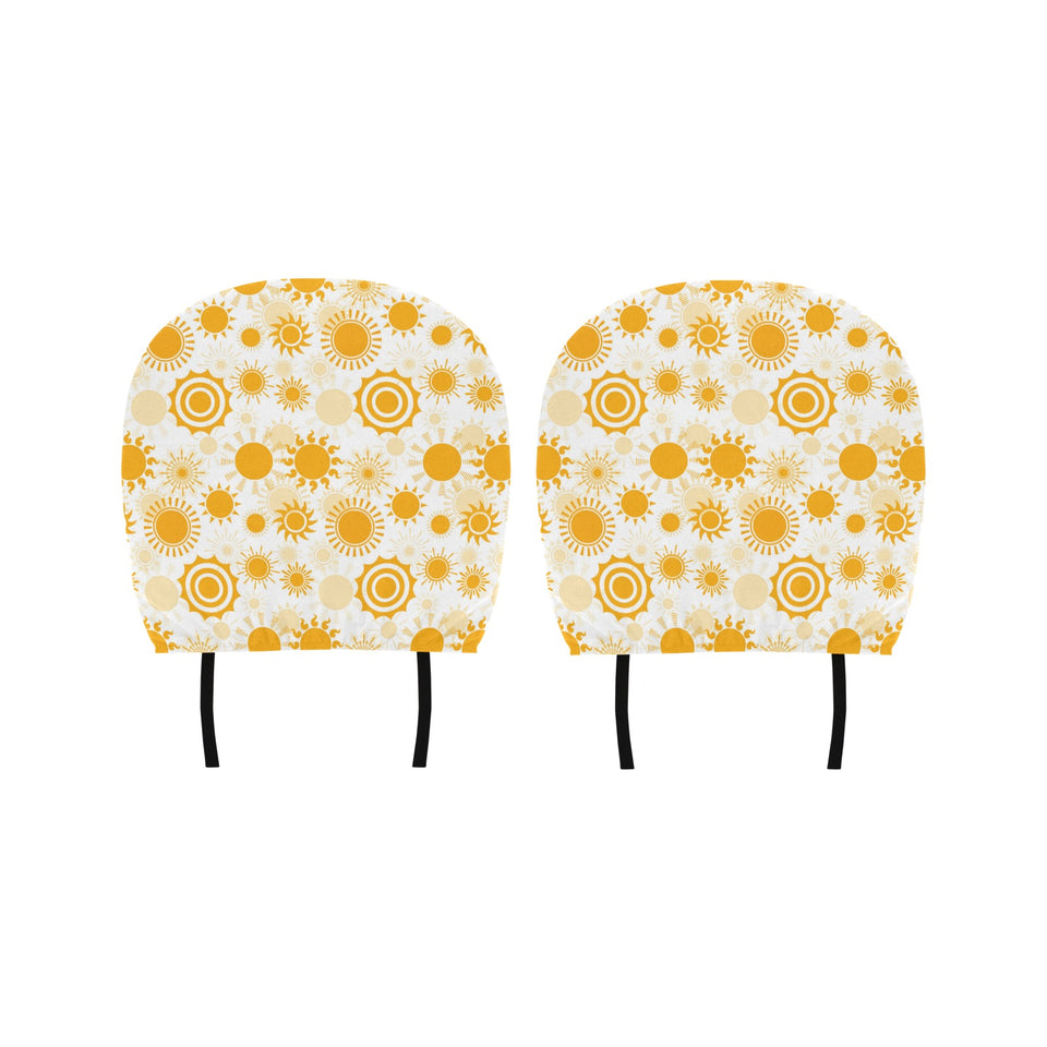 Sun design pattern Car Headrest Cover