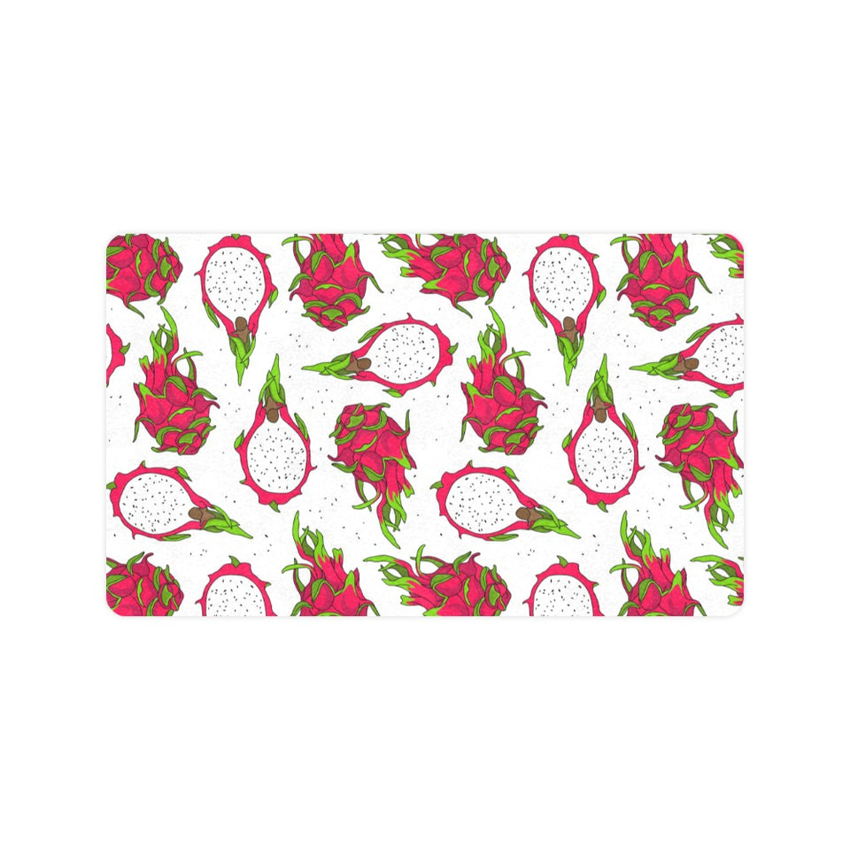 dragon fruits white background Doormat