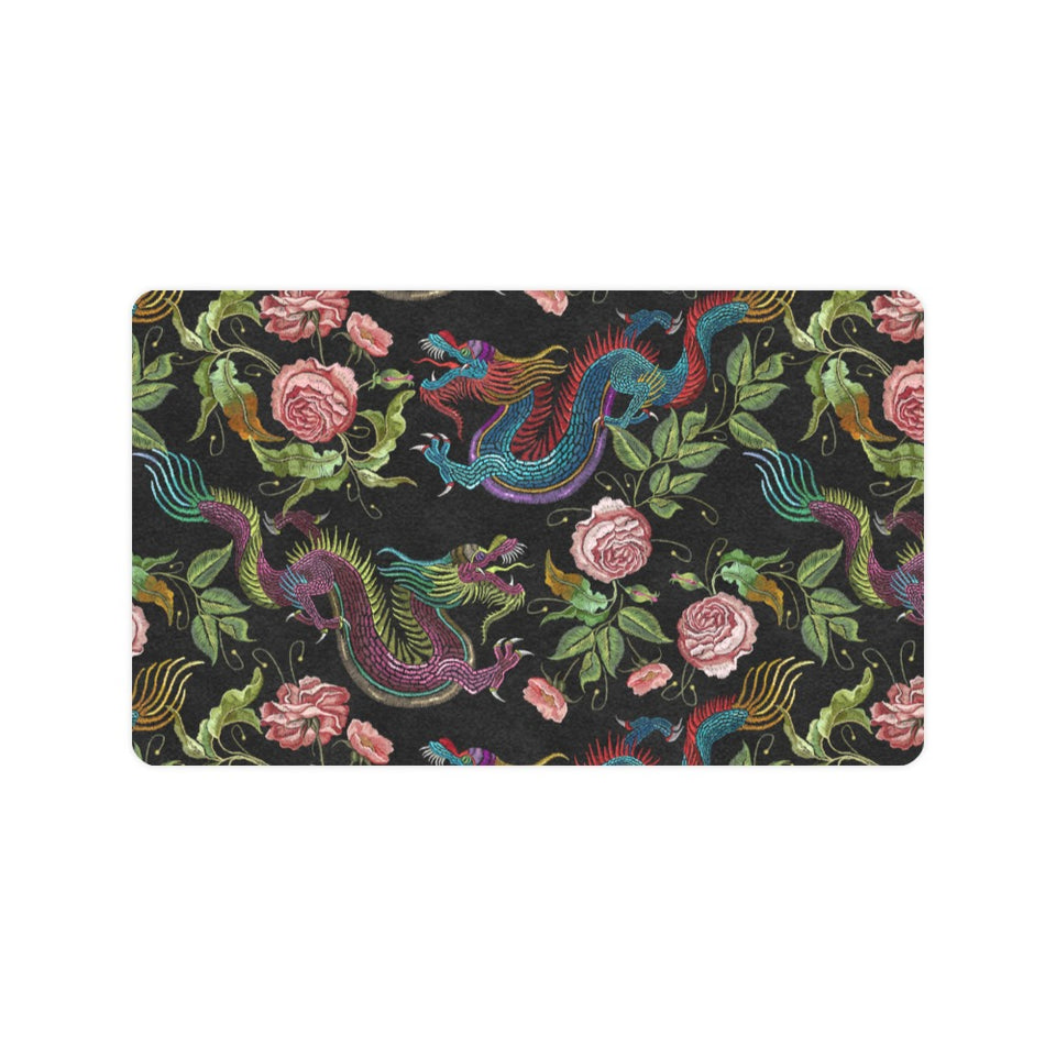 Dragons flower pattern Doormat