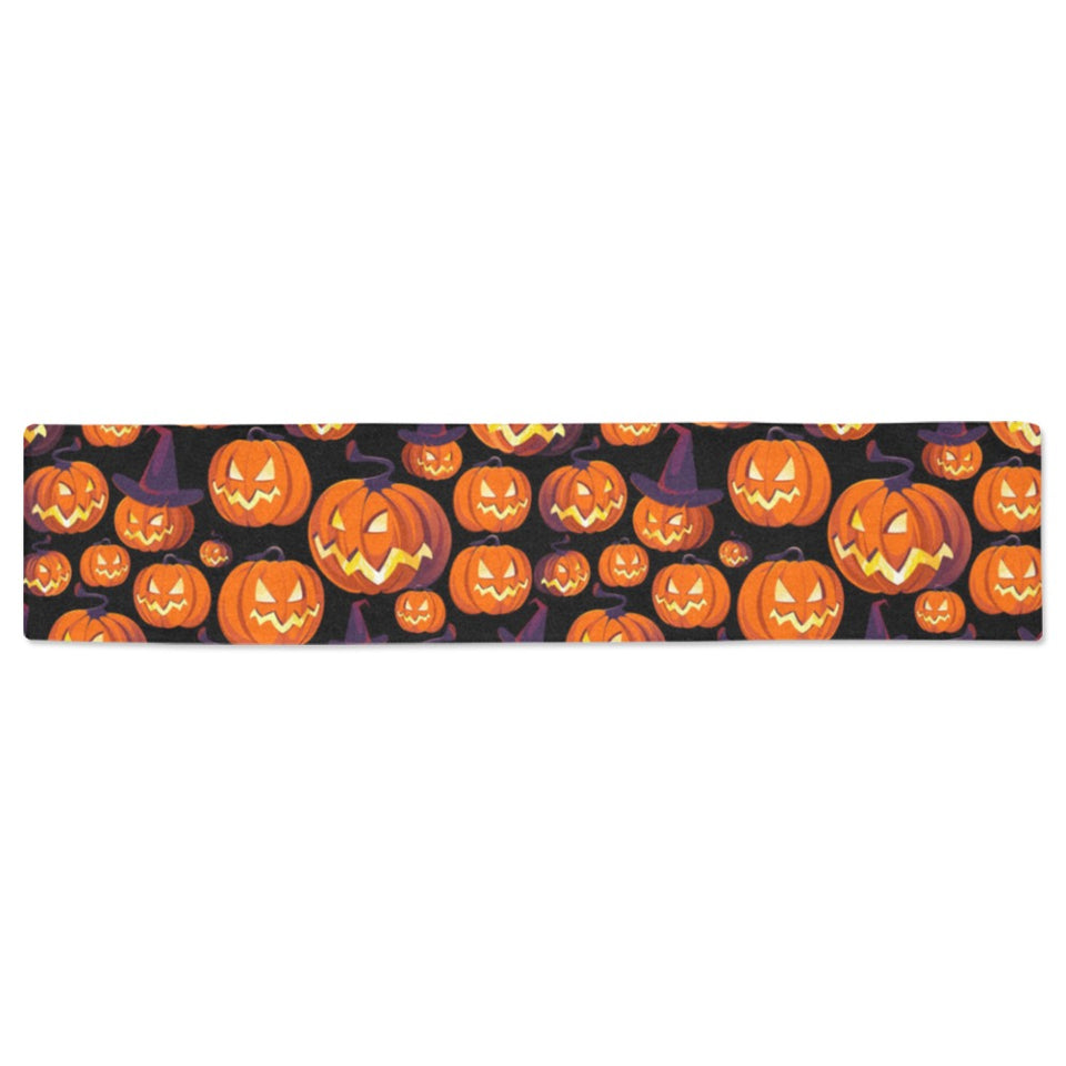 Halloween Pumpkin pattern Table Runner