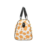 Orange Maple Leaf pattern Travel Bag