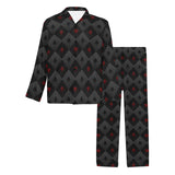 Casino Cards Suits Pattern Print Design 05 Men's Long Pajama Set