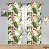heliconia pattern Gauze Curtain
