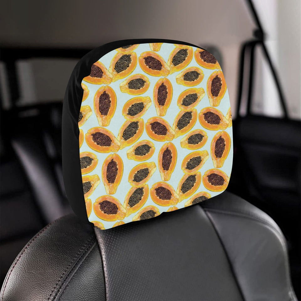 Watercolor papaya pattern Car Headrest Cover