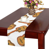 Paint Guitar Pattern Table Runner