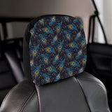 Beautiful peacock feather pattern Car Headrest Cover