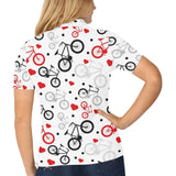 Bicycle Pattern Print Design 04 Women's All Over Print Polo Shirt