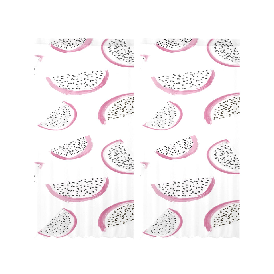 dragon fruit pattern Gauze Curtain