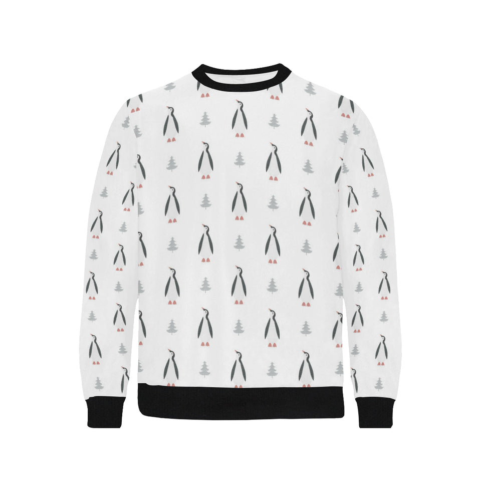 Penguin pattern Men's Crew Neck Sweatshirt