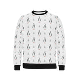 Penguin pattern Men's Crew Neck Sweatshirt