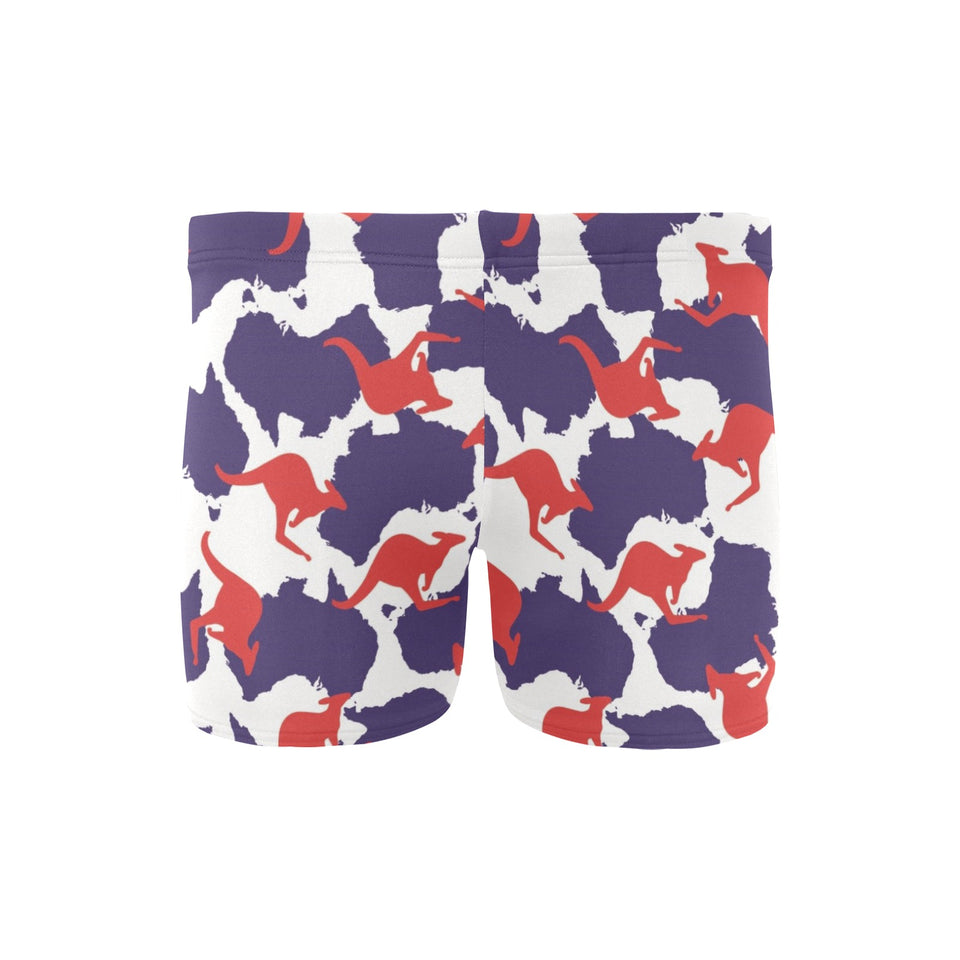 Kangaroo Australian pattern Men's Swimming Trunks