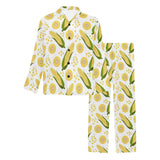 Corn Pattern Print Design 05 Men's Long Pajama Set
