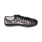 dragon fruits dark blue background Kids' Boys' Girls' Low Top Canvas Shoes Black