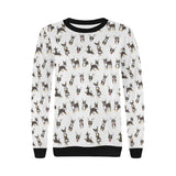 Chihuahua dog pattern Women's Crew Neck Sweatshirt