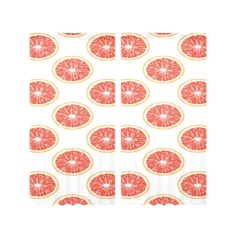 Grapefruit pattern Gauze Curtain
