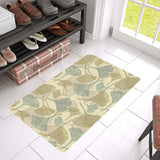 Ginkgo leaves design pattern Doormat