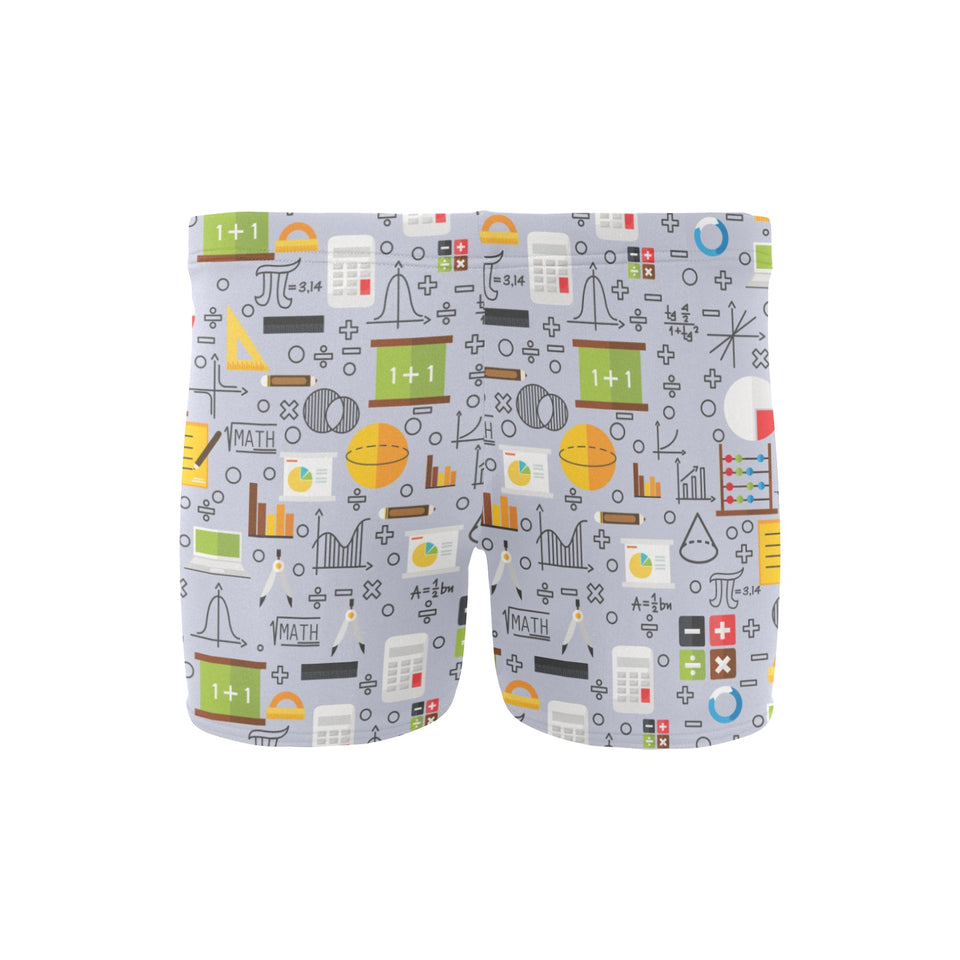 Math Pattern Print Design 04 Men's Swimming Trunks