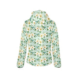 Hummingbird Pattern Print Design 01 Women's Padded Hooded Jacket