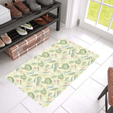 Hand drawn sea turtle fish pattern Doormat