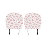 Pink sakura cherry blossom pattern Car Headrest Cover