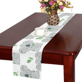 Hand drawn Koala leaves pattern Table Runner