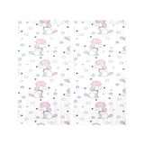 Cute poodle dog star pattern Gauze Curtain