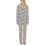 Guinea Pig Pattern Print Design 02 Women's Long Pajama Set