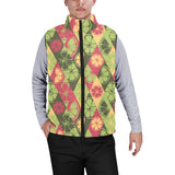 Cool Geometric lime pattern Men's Padded Vest