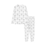 Bull Terrier Pattern Print Design 02 Kids' Boys' Girls' All Over Print Pajama Set