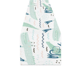 Crocodile diver pattern Table Runner