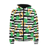 Horseshoes Pattern Print Design 01 Men's Padded Hooded Jacket