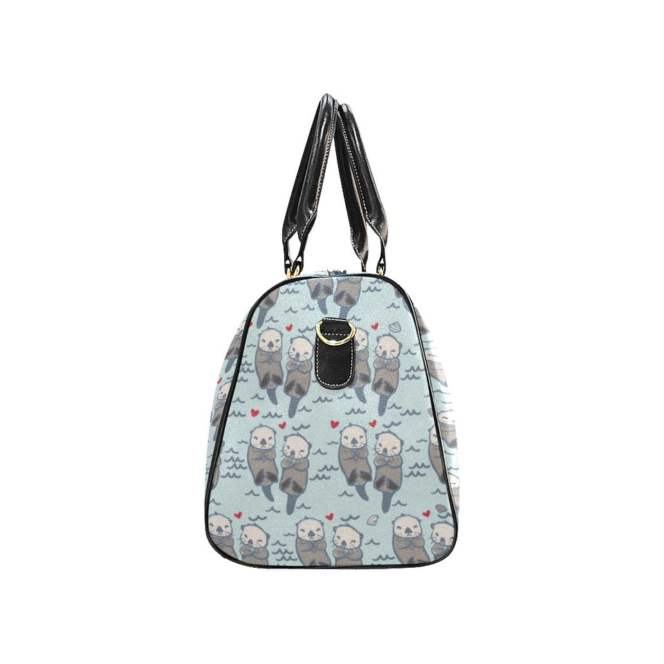 Lovely Sea Otter Pattern Travel Bag