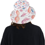 Watercolor air balloon cloud pattern Unisex Bucket Hat
