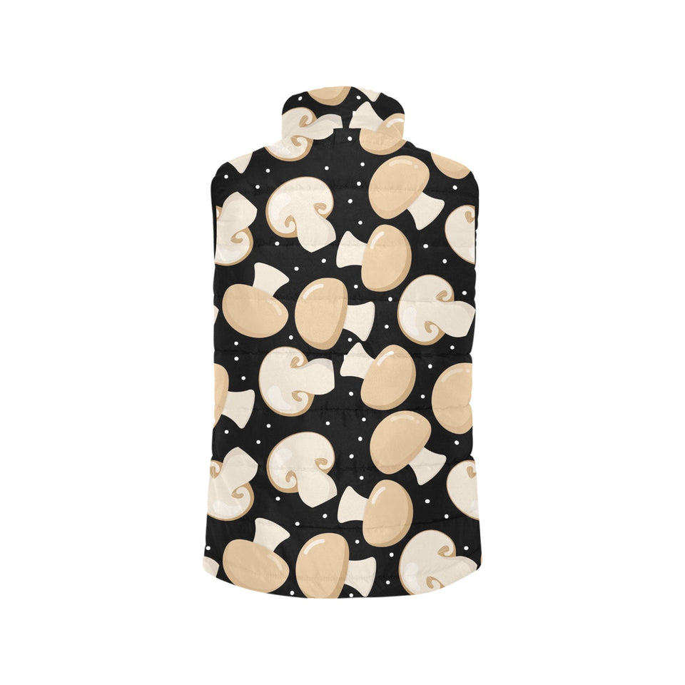 Champignon mushroom pattern Men's Padded Vest