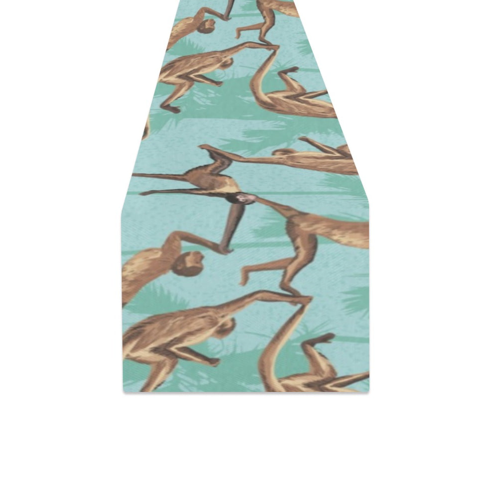 Monkey Palm tree background Table Runner