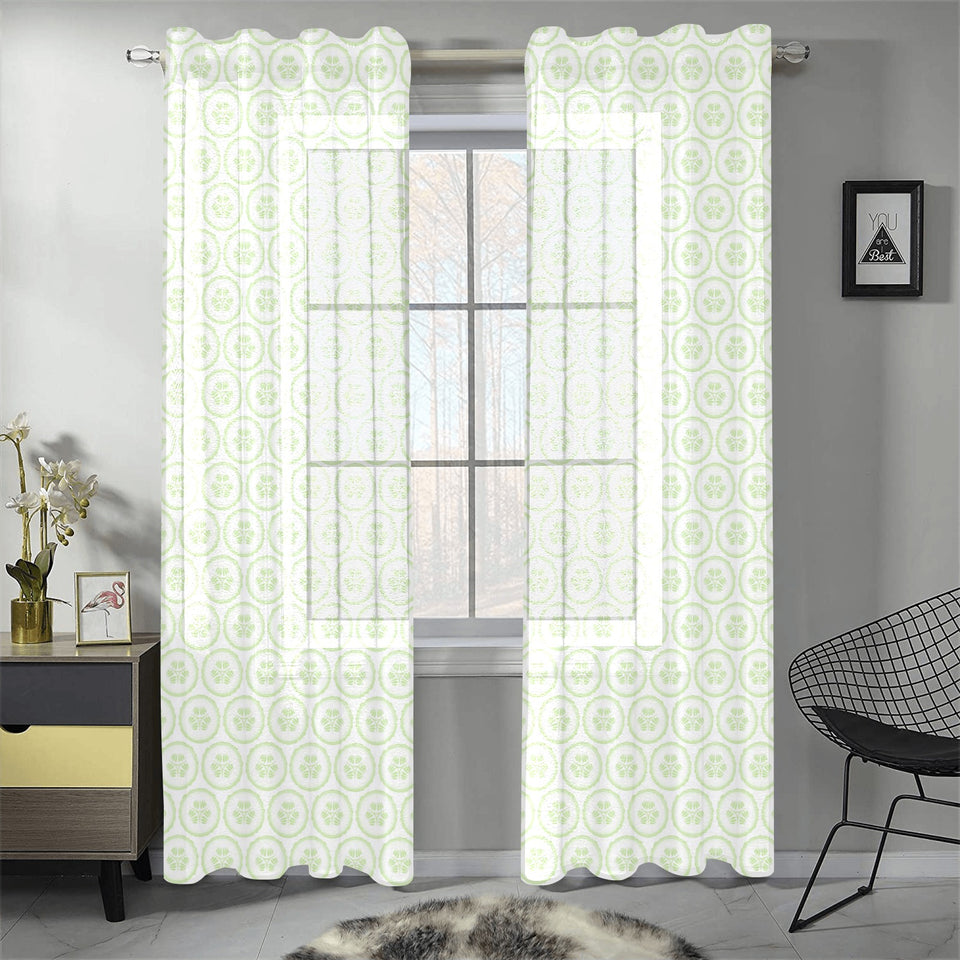 Cucumber pattern background Gauze Curtain