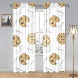 Sketch style cookie pattern Gauze Curtain