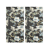 Japanese crane ornament elements Gauze Curtain