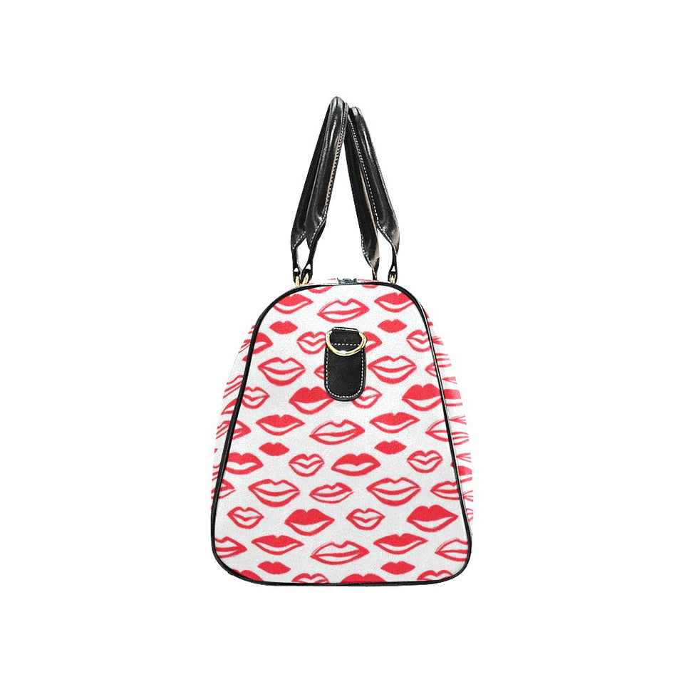 Lips Pattern Print Design 05 Travel Bag