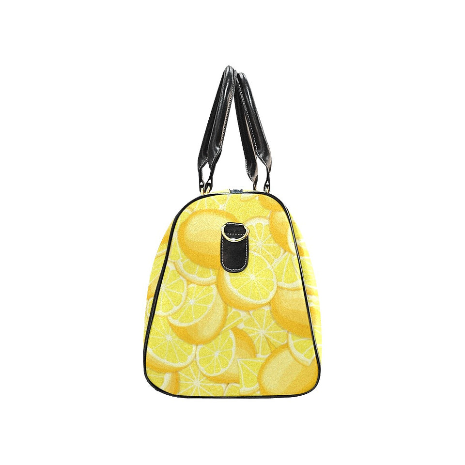 lemon pattern Travel Bag