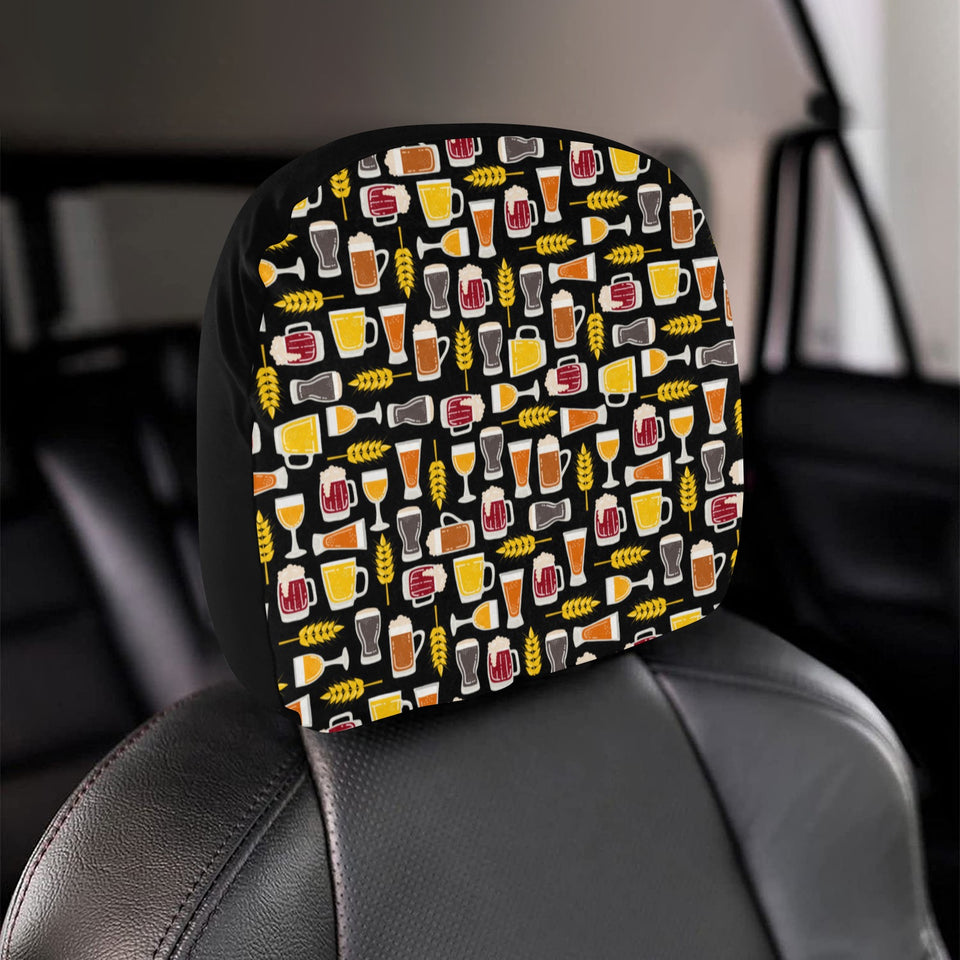 Beer type pattern Car Headrest Cover