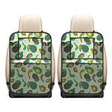 Avocado design pattern Car Seat Back Organizer